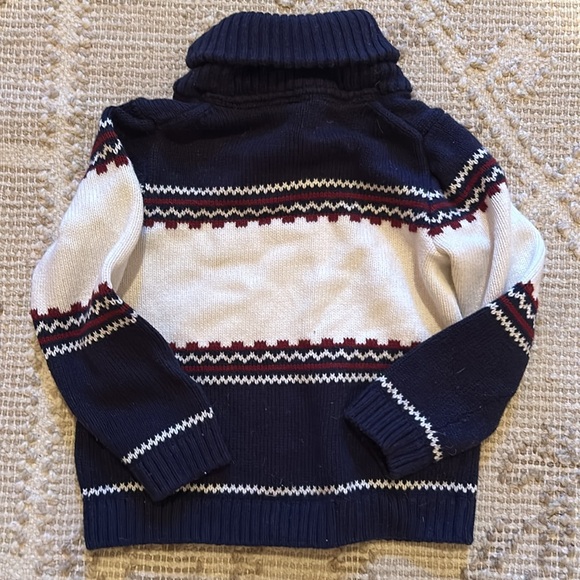 Janie and Jack notch collar moose sweater - Picture 2 of 2